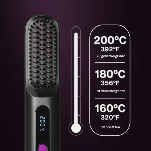 Silke Bærbar Glattebørste - GoBrush PRO