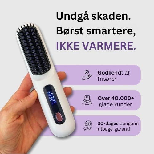 Silke Bærbar Glattebørste - GoBrush PRO